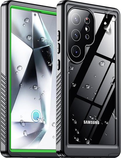 2025 New for Samsung Galaxy S24 Ultra Case Waterproof, [Built-in Camera & Screen Protector][Military Grade Shockproof][IP68 Underwater][Dustproof][Dropproof] Full Body Phone Case for S24 Ultra 6.8"