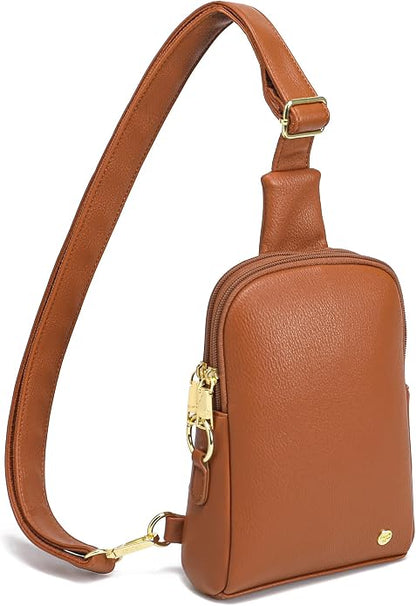 INICAT Small Sling Bag for Women Everyday & Travel Crossbody Bags Lightweight Cross Body Purses Vegan Leather
