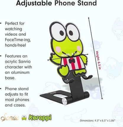 Sonix x Sanrio Character Phone Stand | Adjustable Cell Phone Holder, Desk Stand, Dock | Keroppi