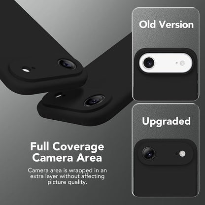 Magnetic for iPhone Air Case, Compatible with MagSafe, [Full Camera Protection][Screen Protector] Silicone Shockproof Protective Phone Case for iPhone 17 Air 6.5", Black