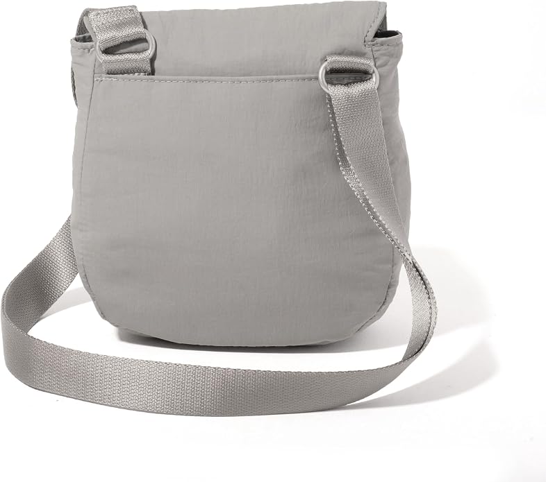 Baggallini Swift Flap Mini Crossbody - 6.3"x7" Lightweight Small Travel Purse with Crossbody Strap and RFID