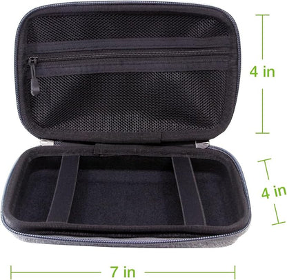 Cellet Hard EVA Case for External Hard Drive, Power Bank, Smartphones, Mesh Pockets (BLACK)