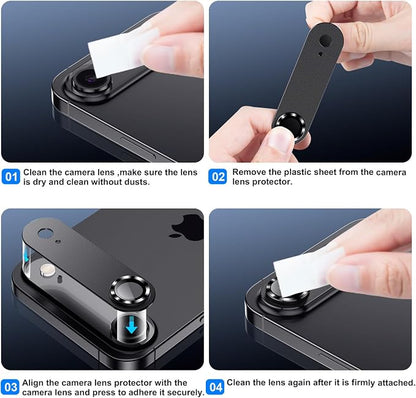 Korecase for iPhone Air Camera Lens Protector -[Strong Adsorption][Case Friendly] Metal Tempered Glass Rear Camera Cover for iPhone 17 Air -Grey