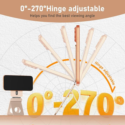 Magnetic Tripod for iPhone, Aluminium Phone Tripod Stand Compatible with Magsafe iPhone 17/16/15/14/13/12 Series, Foldable Strong Magnetic Phone Stand & Travel Essentials Accessories