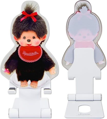 Sonix x Monchhichi Character Phone Stand | Adjustable Cell Phone Holder, Desk Stand, Dock | Monchhichi Girl