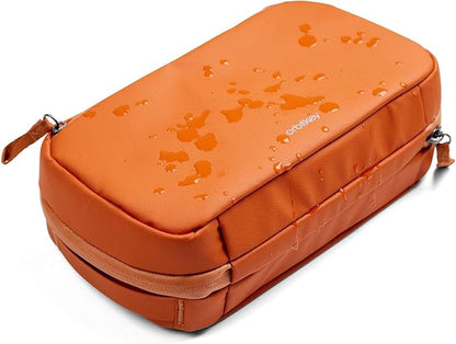 Orbitkey 2-in-1 Tech Accessory Pouch with Detachable Slim Sleeve – Travel Electronics Organizer for Cables, Chargers, Earbuds, Power Bank – Compact Gadget Bag & Portable Tech Storage Case (Terracotta)