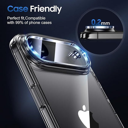 UniqueMe Compatible for 3 Pack iPhone Air Camera Lens Protector - [Drop Protection] [Case Friendly] 9H Tempered Glass Camera Cover Screen [Update New Version]