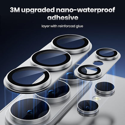 for Samsung Galaxy S26 Ultra Camera Lens Protector - Matte Titanium Alloy [Military Grade Shatterproof] [Strong Adsorption] Glass Camera Screen Protector for S26 Ultra, Silver+Silver