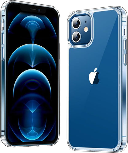 Temdan Clear Case Compatible with iPhone 12 Case/Compatible with iPhone 12 Pro Case - Clear