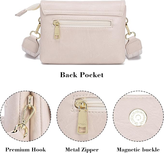 MINICAT RFID Blocking Small Crossbody Bags for Women Vegan Leather Mini Travel Purses Cell Phone Purse Cross Body Bag