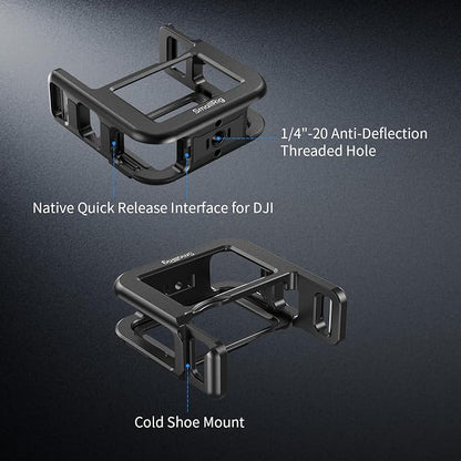 SmallRig Half Cage for DJI Osmo Nano, with a 1/4"-20 Threaded Hole/Quick Release Mount for DJI/Cold Shoe Mount