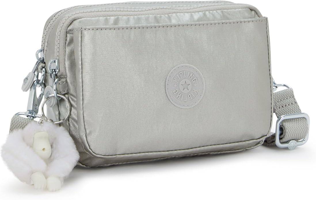 Kipling Women’s Abanu Multi Crossbody Bag, Lightweight, Adjustable Nylon Waist Pack with Multi-Compartment Zip Pockets