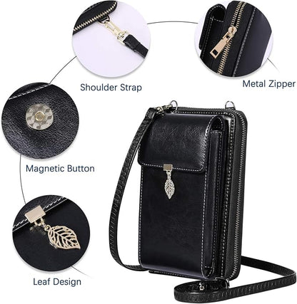HUANLANG Small Crossbody Phone Bags for Women Leather Cell Phone Purse Wallet | Small, Cell Phone
