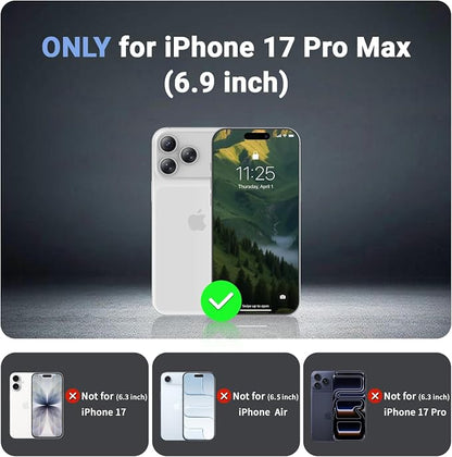 jaroco Magnetic for iPhone 17 Pro Max Case, [Compatible with MagSafe][Military Grade Drop Protection][Heavy Duty Protection][Non-Slip][Shockproof] 2-Layer Durable Bumper Phone Case 6.9''-Army Green