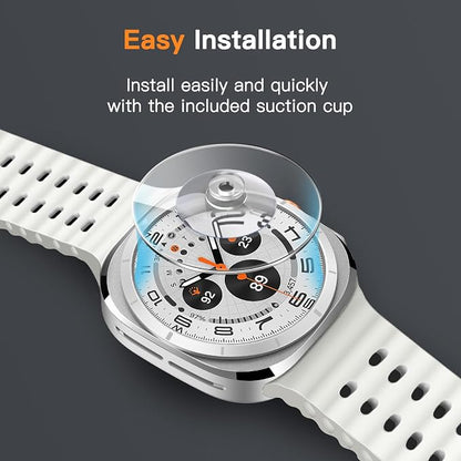 JETech Screen Protector for Galaxy Watch Ultra/6 Classic 47mm, 3-Pack | Tempered Glass Protection, HD Clear, Anti-Scratch Design