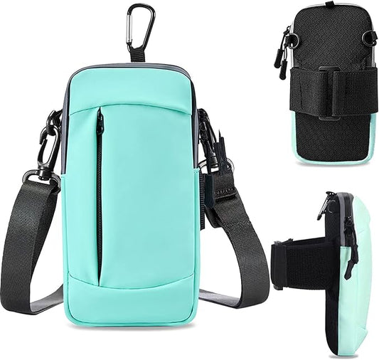 Phone Holder for Running Cell Phone Purse Crossbody Bags for Women Men Kids,iPhone 11 12 13 14 15 16e 16 17 Pro Max Xs Xr X 7 8 Plus Air SE Mini Galaxy Ultra S26 S25 S24 S23 Note 20 Arm Bands