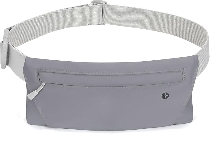 WHIPPY Slim Running Belt Fanny Pack for Women Men Elastic Runners Belt Waist Pouch Chest Bag Phone Holder Waist Pack for Running Hiking