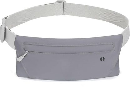 WHIPPY Slim Running Belt Fanny Pack for Women Men Elastic Runners Belt Waist Pouch Chest Bag Phone Holder Waist Pack for Running Hiking