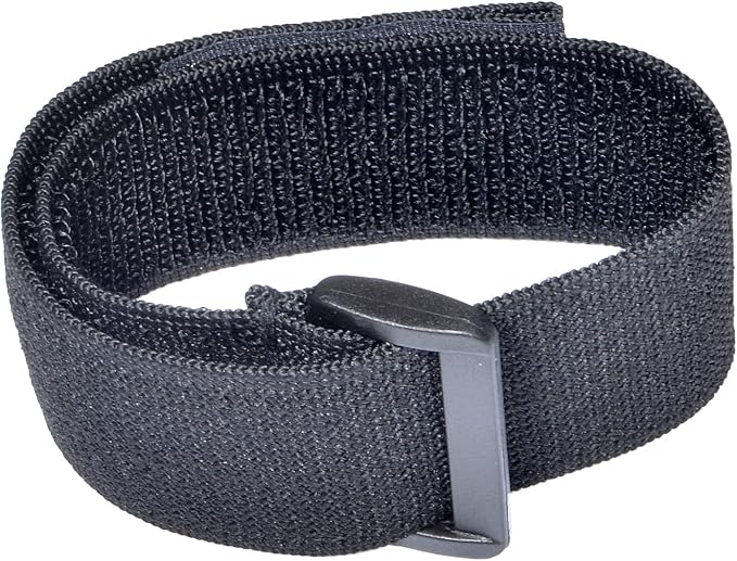 HYS Adjustable Elastic Armband Strap Bundle for Universal Silicone, Leather, Nylon Holster Case with Armband Slots (Black, 1)