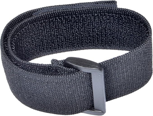 HYS Adjustable Elastic Armband Strap Bundle for Universal Silicone, Leather, Nylon Holster Case with Armband Slots (Black, 1)