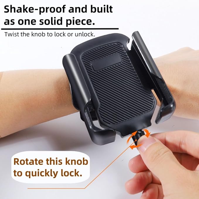 Running Armband 2-in-1 Wrist & Arm Phone Holder for Running/Cycling – 360° Swivel, Fits iPhone/Samsung 4.0-7.0 Inch Smartphones