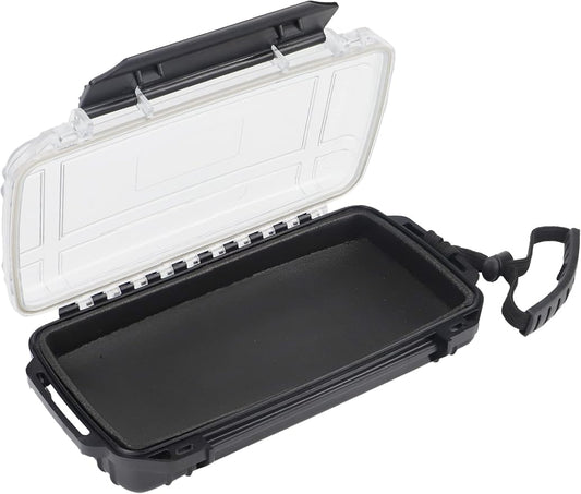 Hlotmeky Waterproof Dry Box for Kayaking, Boat, Phone - Small Container, Watertight Storage Case for Diving (Black)