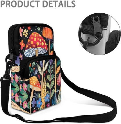 Men's Crossbody Bag, Small Cell Phone Wallet, Women's Shoulder Handbag, Travel Gym Bag