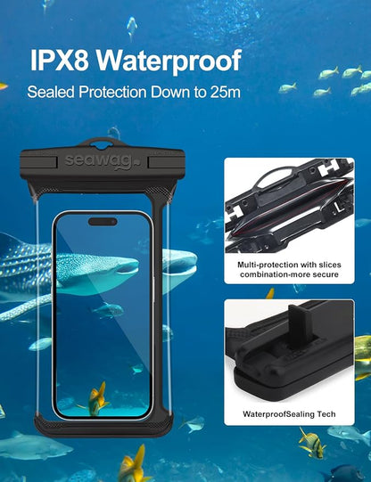 SEAWAG Smart Phone Waterproof Case 6.9" with Easy Access to Side Buttons