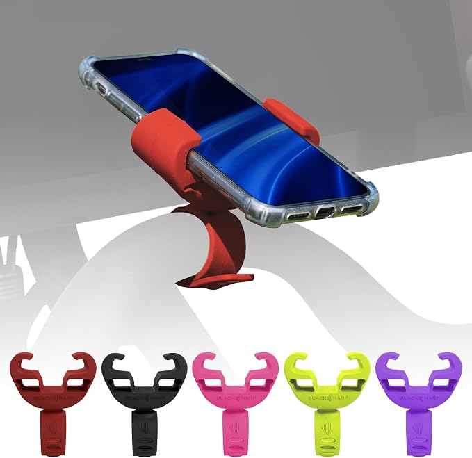 Silicone Bike Phone Holder Designed for Peloton and Exercise Bike- Cell Phone Mount for Stationary Exercise Bike Accessories