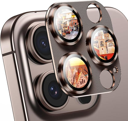 AFARER 2Pack Camera Lens Protector for iPhone 16 Pro & 16Promax,Full Coverage 9H Tempered Glass,Case Friendly for iPhone 16Pro/16 Pro Max,(Desert Titanium Gold)