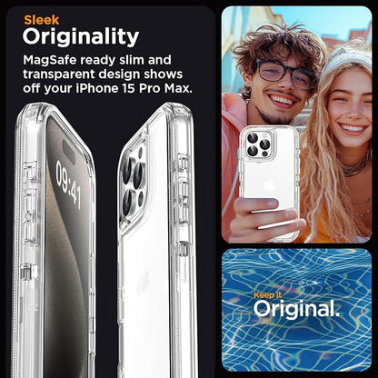 AICase for iPhone 15 Pro Max Case Clear 3 in 1 Heavy Duty Drop Protection Full Body Rugged Shockproof/Dust Proof 3-Layer Military Protective Tough Durable Cover for iPhone 15 Pro Max 6.7"_1