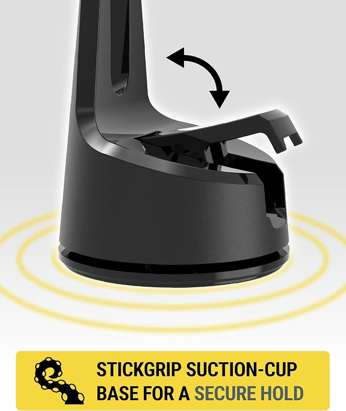 Scosche MPQ6 Magnetic Phone Holder for Car Dashboard/Windshield, 15W Wireless Fast Car Charger Stand, Hands Free Cell Phone Mount Compatible with iPhone 17/16/15/14/13/12 Series & MagSafe Case