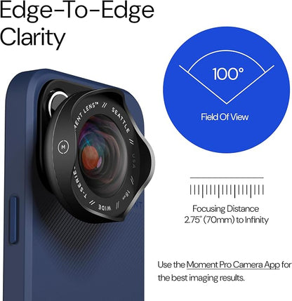 Moment 18mm Wide Lens for iPhone – T-Series Mobile Lens for Ultra-Wide Photos & Videos