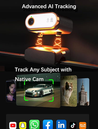 hohem iSteady M7 Gimbal Stabilizer for iPhone, 3-Axis Smartphone Gimbal with Magnetic AI Tracker Fill Light, Detachable Touchscreen Remote Controller, Built-in Extension Rod, 500g Payload