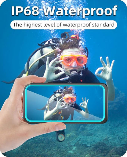 WIFORT for iPhone 11 Waterproof Case - [Certified Water Proof & Military Protection] with [Built-in Screen Protector], Full Body Shockproof Phone Case Cover for iPhone 11 6.1" - Teal