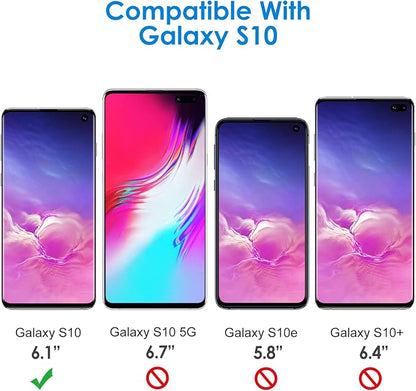 JETech Screen Protector for Samsung Galaxy S10, 2-Pack | Self-Healing TPU Film, HD Clear, Anti-Scratch Protection, Bubble-Free Installation