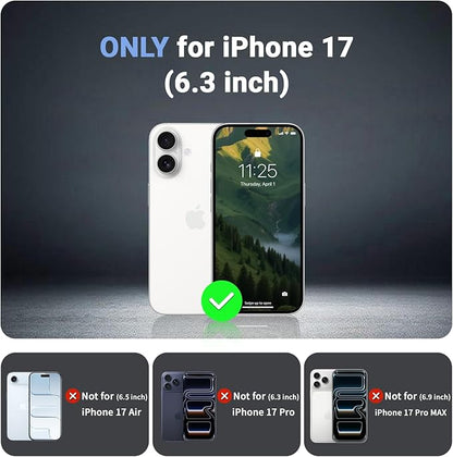jaroco Magnetic for iPhone 17 Case, [Compatible with MagSafe][Military Grade Drop Protection][Heavy Duty Protection][Non-Slip][Shockproof] 2-Layer Durable Bumper Phone Case 6.3''-Army Green