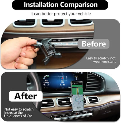 HAPPYHORSE Car Central Control Armrest Car Phone Mount Compatible wit GLE 350 450 GLS 400 450 2020-2023 Auto Mobile Phone Holder Accessories (Style C)
