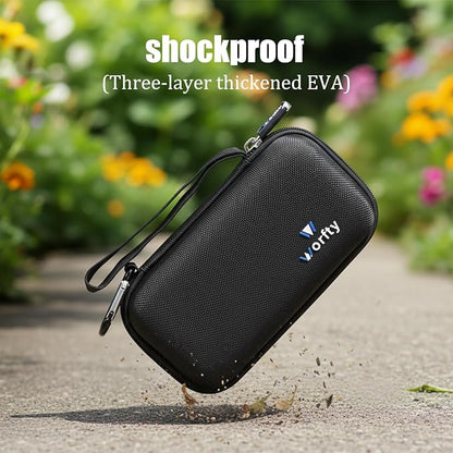 Case for Anker Power Bank(PowerCore 10K) A1229/ VEGER All in One 10000mAh (V1115)/ Belkin 10,000mAh (BPB006) Portable Charger Power Bank - Hard Travel Carrying Storage Bag (Black)