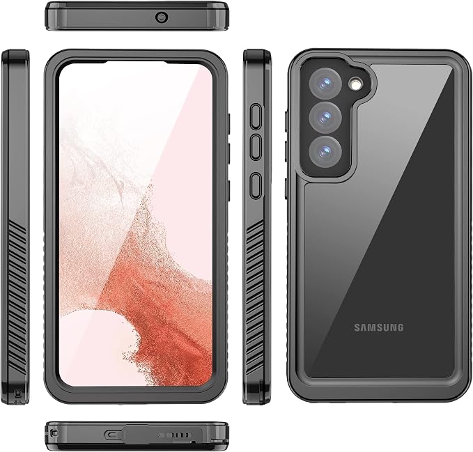 for Samsung Galaxy S22+ Plus Case, IP68 Waterproof Dustproof Case, [Built-in Screen Protector] Full Body Heavy Duty Rugged Phone Cover for Galaxy S22 Plus 6.6 Inch Black