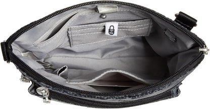 Baggallini Modern Pocket Crossbody Bag for Women, 8.5"x8.5" Handbag Purse with RFID, Lightweight Water-Resistant