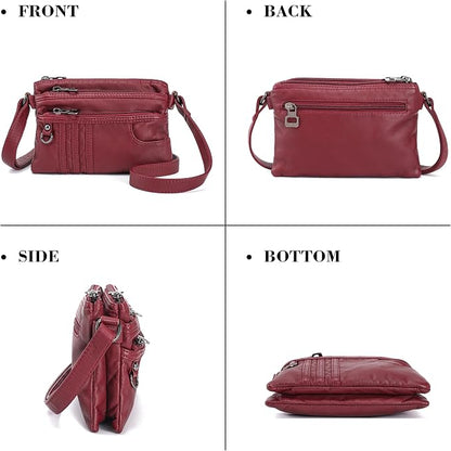 MINICAT Multiple Pockets Small Crossbody Purse Cell Phone Purse Shoulder Bags for Women Cross Body Bag for Woman