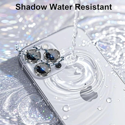 Compatible for iPhone 15/iPhone 15 Plus Camera Lens Protector Bling, Cute Sparkle Glitter Luxury Camera Cover for Women, Anti-Scratch, Easy Install, (2 Sets=4Pack), Black
