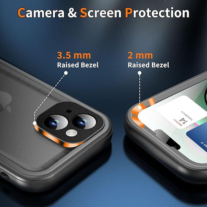 Cozycase for iPhone 14 Waterproof Shockproof Dustproof Case - Heavy Duty/360 Full Body/Military Grade/Protective/Rugged 【8FT Drop Proof | IP68 Underwater】 Built in Screen/Camera Protector with Lanyard