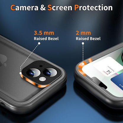 Cozycase for iPhone 15 Case Waterproof - 360 Heavy Duty with Screen/Camera Protector Shockproof IP68 Underwater Dustproof Water Dust Shock Proof Double Full Body/Front and Back 15 Protective Case Slim