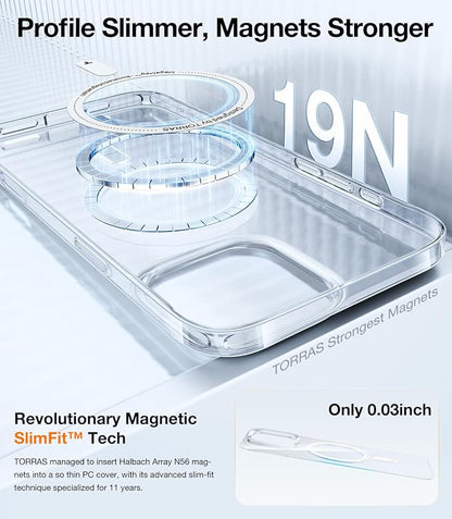 TORRAS Ostand 10,000mAh QI2 Magnetic Battery Pack with Stand & Magnetic Case — Buy Together to Save 15%