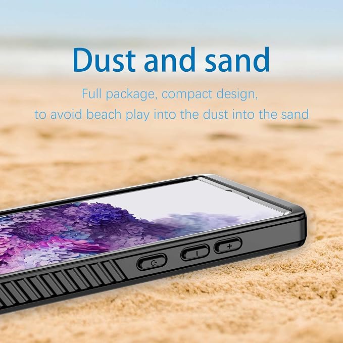 for Samsung Galaxy S23 Ultra Case, IP68 Waterproof Dustproof Case, [Built-in Screen Protector] Full Body Heavy Duty Rugged Phone Cover for Galaxy S23 Ultra 6.8 Inch Black