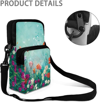 Men's Crossbody Bag, Small Cell Phone Wallet, Women's Shoulder Handbag, Travel Gym Bag