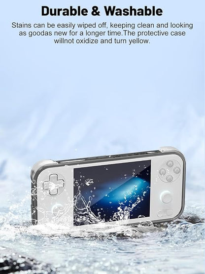 TPU Protective Case for AYANEO Pocket S mini Handheld Game Console, Full-Body Protective Cover with Precise Cutout, Shockproof Dustproof Protector Sleeve & Scratch-Resistant Sleeve (Black)