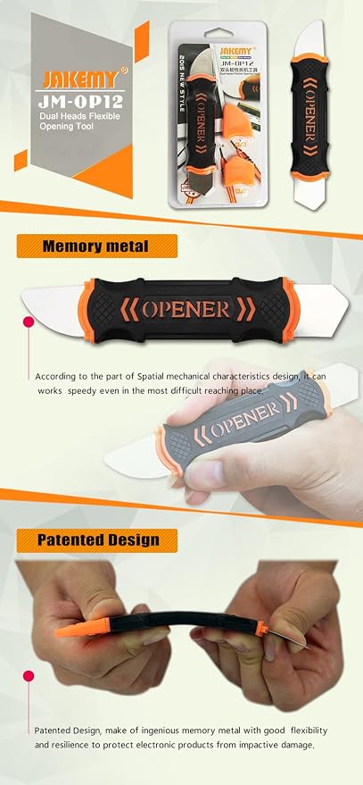 Spudger Opening Pry Tool, Pistachio Opener, Anti-Static Thin Flexible Stainless Steel Opener for Phone Laptop Tablet LCD Covers Glass Removal, Replacing Batteries